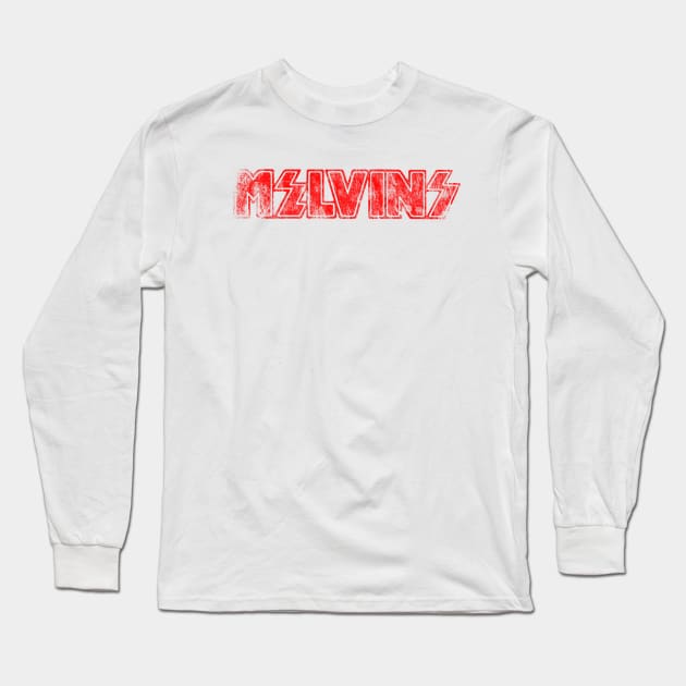 Melvins (red) - distressed Long Sleeve T-Shirt by Joada